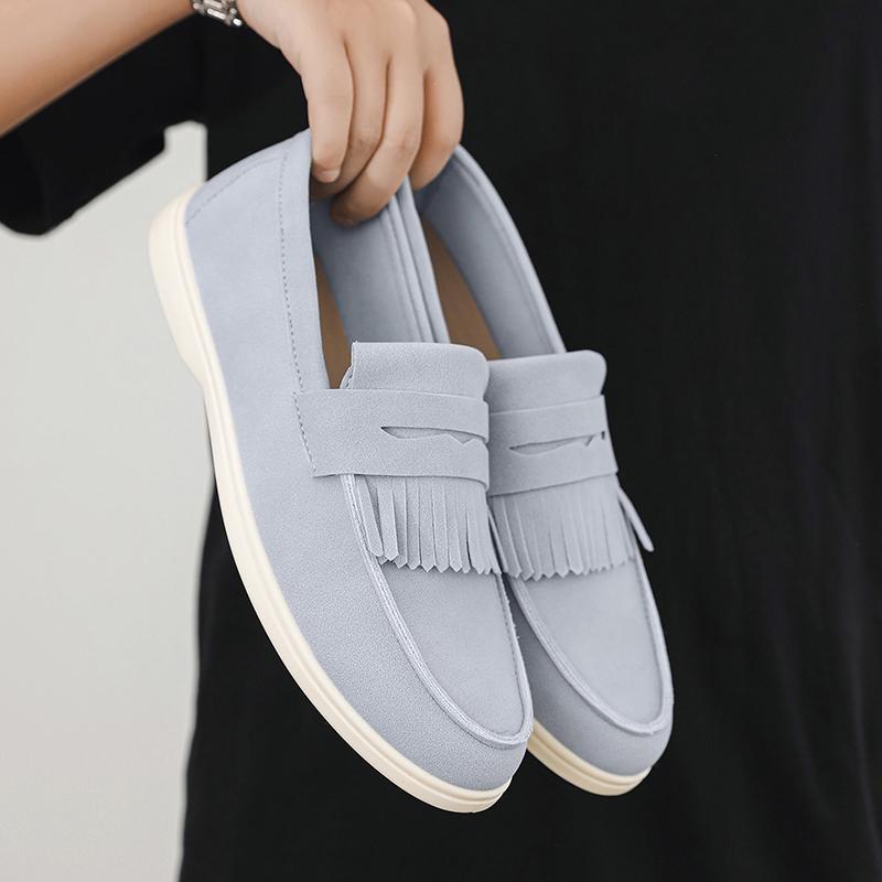 

Мужские лоферы Удобная посадка Работа Офис Деловая обувь Повседневная мужская обувь Обувь для выхода в свет Мужская обувь на плоской подошве для педалирования одной ногой 39 небесно-голубой