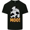 Moo Funny Cow Ghost Halloween Spooky Unisexs Light Cotton TShirt