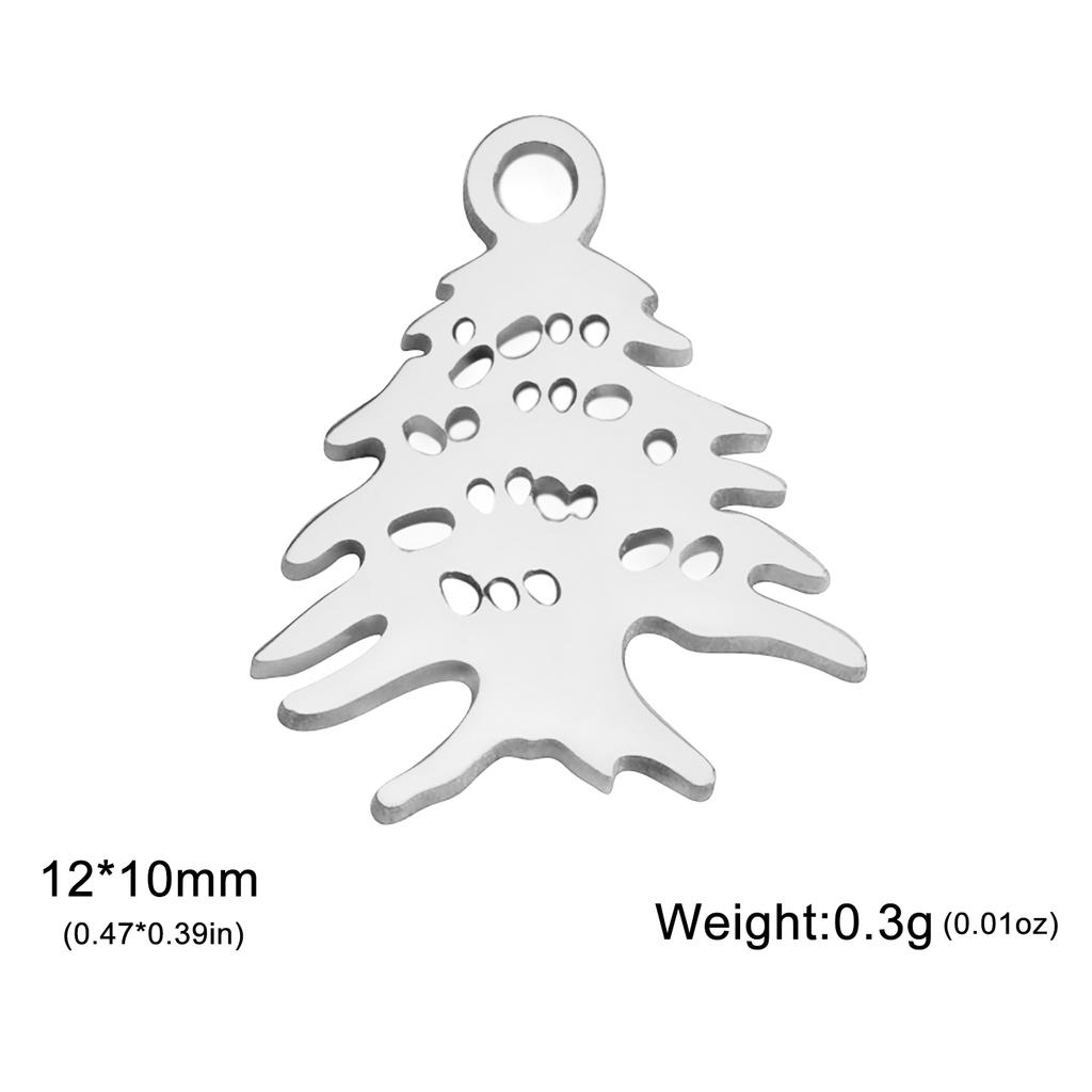 Teamer 5pcs/Lot Lebanon Cedar Stainless Steel Charms For Necklace Bracelet Earring Making Fashion Accessory Amulet Jewelry 2026