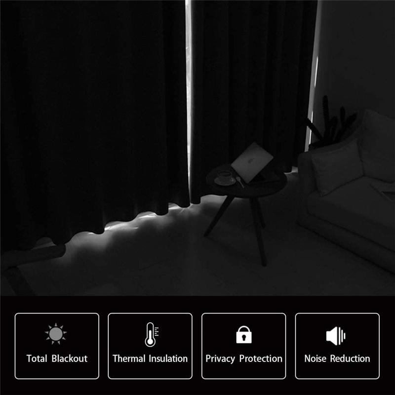 Moderne einfarbige Verdunkelungsvorhänge energiesparend wärmeisoliert raumverdunkelnd für Schlafzimmer Wohnzimmer
