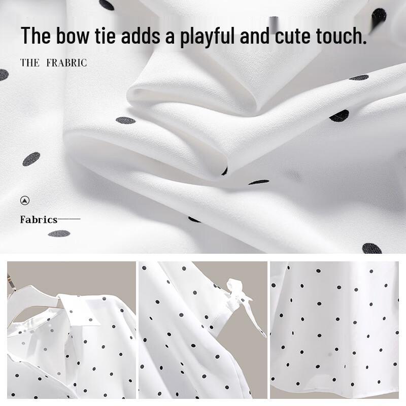 Sibaishi Polka Dot Lapel Commuter Shirt