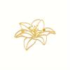 Elegant Hollow Lily Brooch, Women'S Fashion Lapel Pin