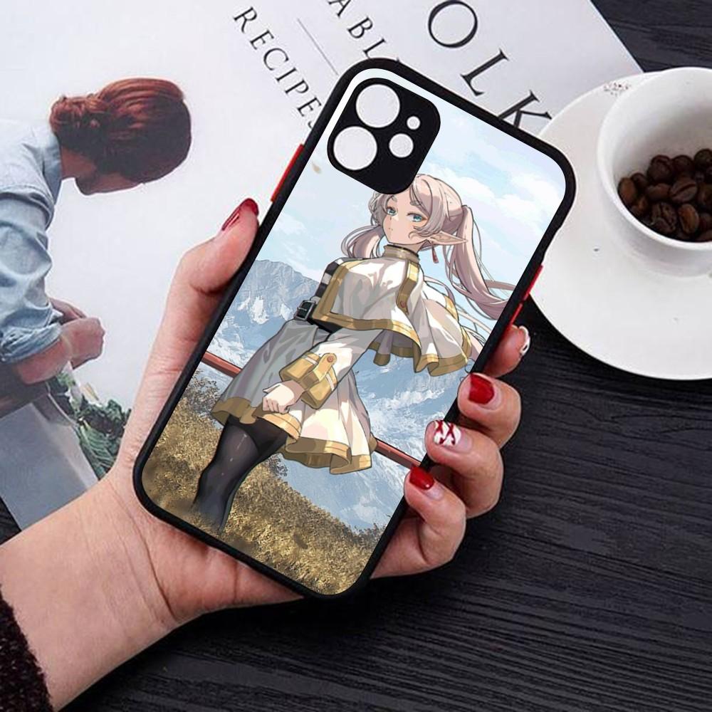 Hot Japan Anime Comics Frieren Phone Case For IPhone 14 11 12 13 Mini Pro Max 8 7 Plus X XR XS MAX Translucent Matte Cover