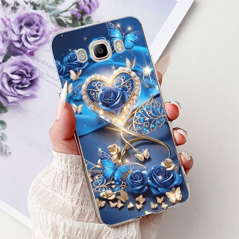 For Samsung Galaxy J5 2016 Case SM-J510F New Luxury Painted Cover Soft Silicone Phone Case For Samsung J3 J5 J7 2016 Fundas Capa