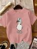 2026 Summer New Silly Goose Pattern Tshirt Womens Round Neck Animal Print Fashion Summer Short Sleeve Summer Casual Tshirt