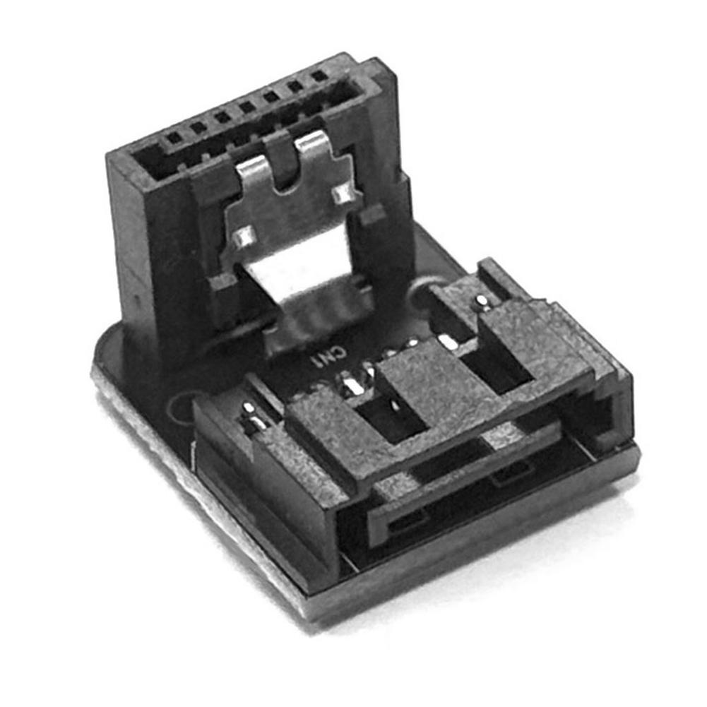 SATA 7Pin Female To Male Adapter 90 Degree Angle Elbow Adapter 6Gbps 90 Degree Angled Adapter Up /Down for Desktop Motherboard