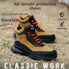 Anti Splash Water Safety Shoes Men Wear Resistant Work Boots Steel Toe Shoes Puncture-Proof Protective Shoes Security Sneakers