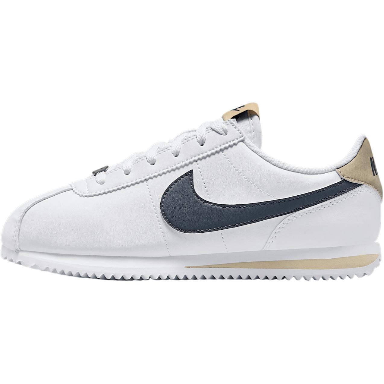 (GS) Nike Cortez White Khaki Thunder Blue Kids DM0950-114 EU 37.5
