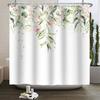 Floral Shower Curtain for Bathroom Vintage Flower Butterfly Waterproof Fabric Boho Bathtub Bathroom Curtain With Hooks 180x240