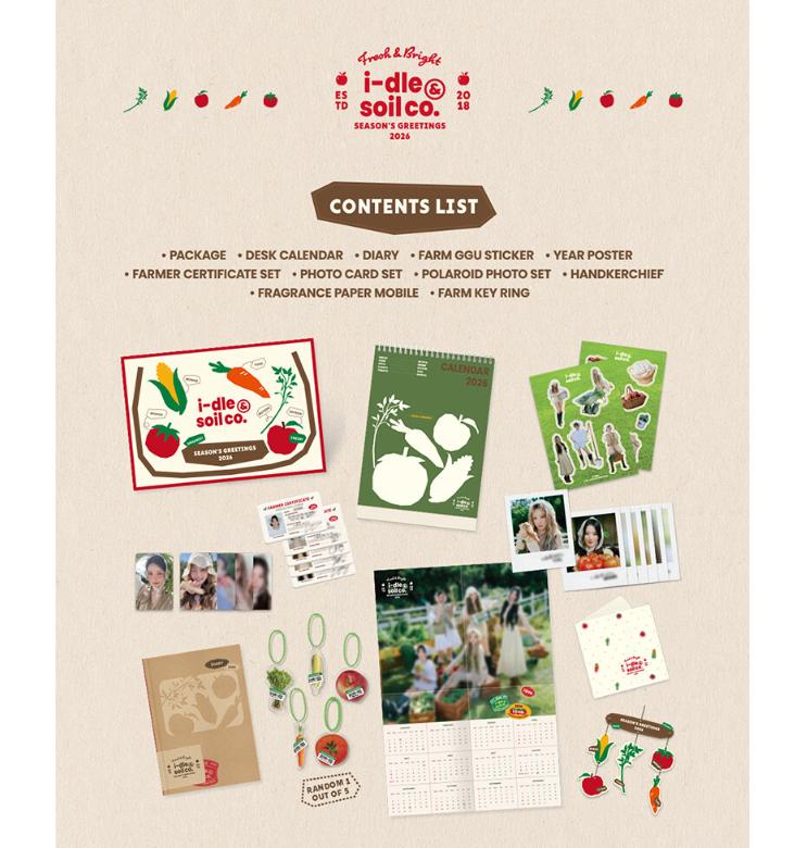 [Pre-comanda] (G)I-DLE – Salutări de Sezon 2026 „i-dle & Soil Co.”