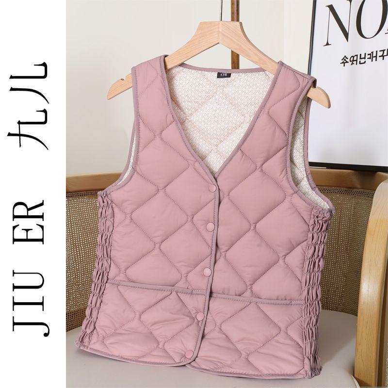 Autumn and winter new cotton vest inner wear women's light and slim short cold and warm inner tank vest
