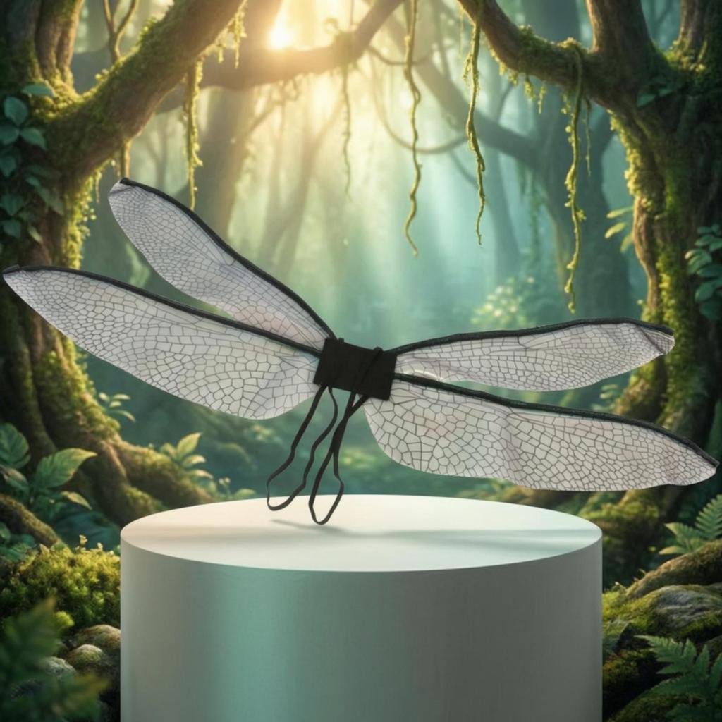 Adjustable Fairy Wing Costume Prop | Lightweight Mesh material, Easy to Wear,