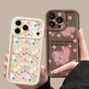 Cute Sticker Love Heart Case For iPhone 18 Pro Max Shockproof Bumper Soft Silicone Cover For iPhone 17 16 15 14 13 Pro Max 17E