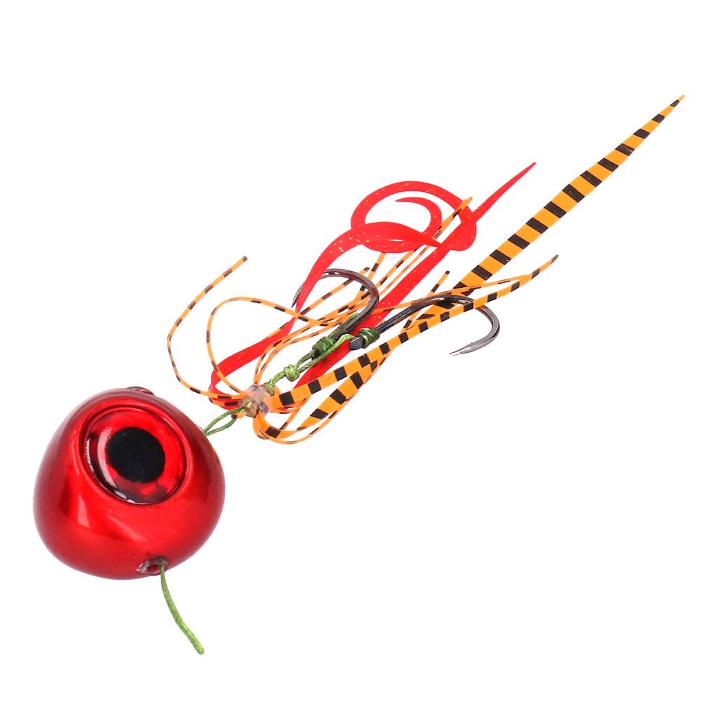 150g Fishing Lure High Carbon Steel 3D Eye Artificial Baits for River Sea Lake FishingRed