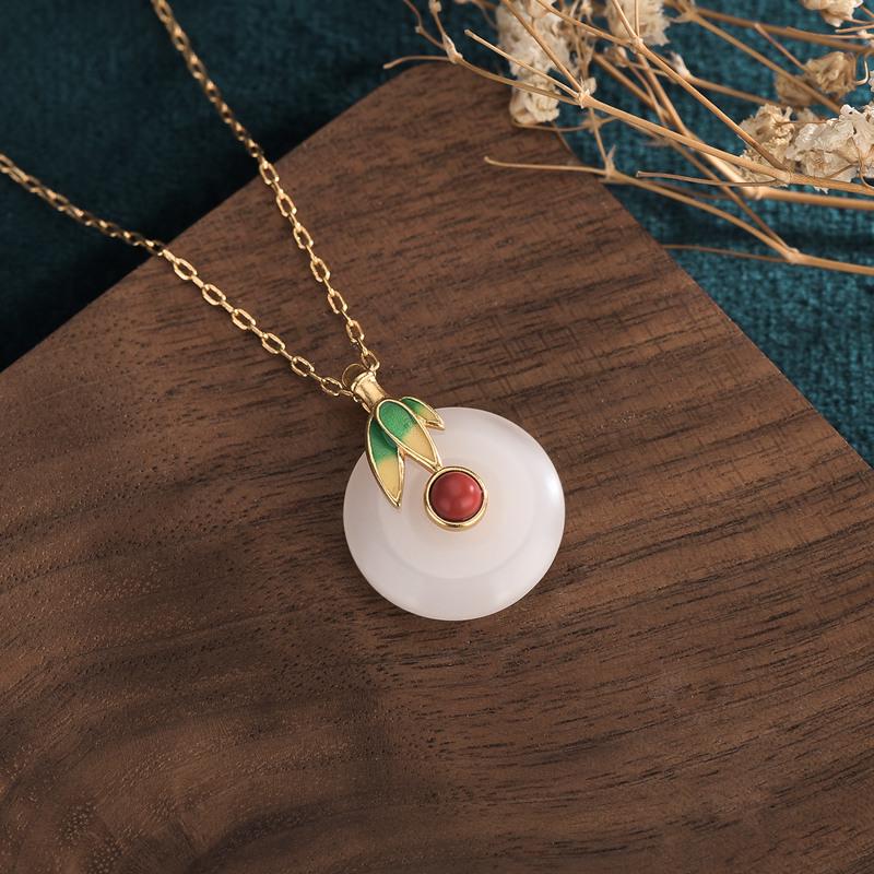 

Винтажное эмалевое колье-подвеска в придворном стиле с эмалью клуазонне и пряжкой «мир» в виде бамбукового листа – Нефритовая подвеска интернет-знаменитости