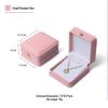 Elegant Crown Waist-Cinching Silver Pendant Box with Diamond Accents - Luxury Necklace Jewelry Packaging Box
