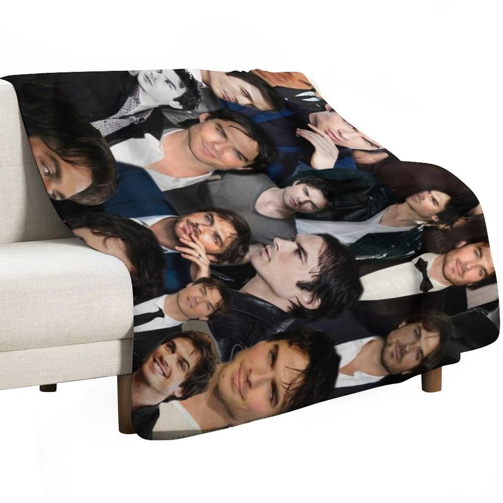 Ian Somerhalder Editing Throw Blanket Warm Accent Blanket for Living Room Decoration
