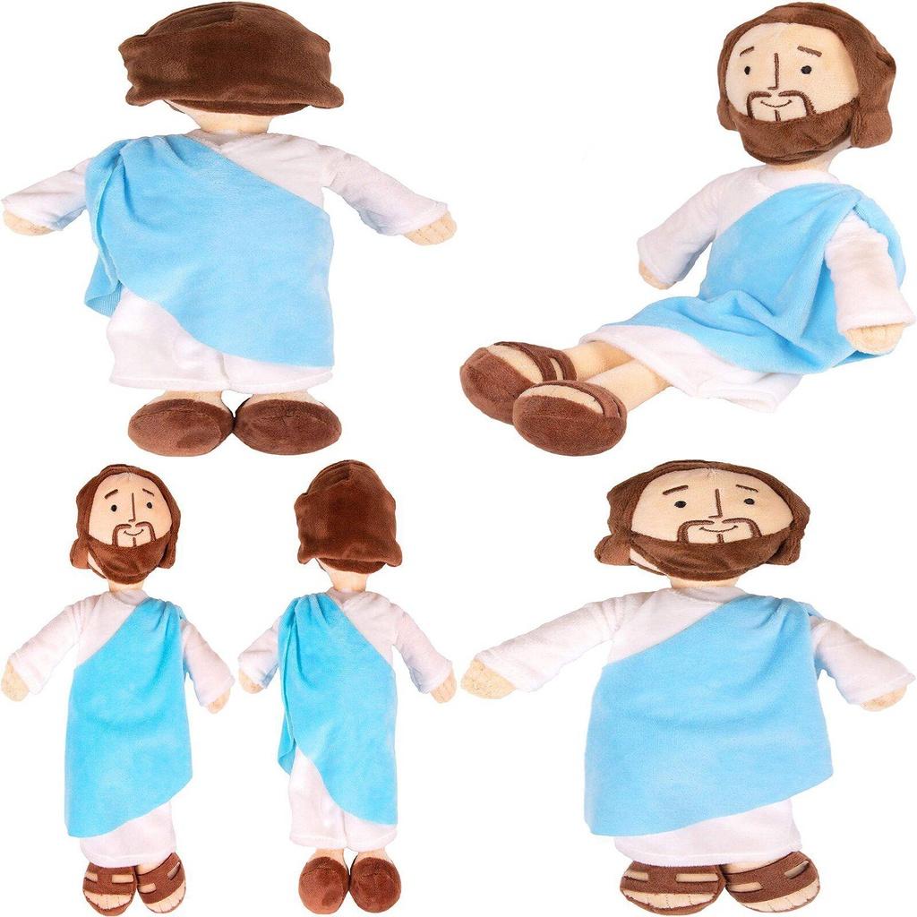 Soft And Cuddly Jesus Plush Doll Ornament For Christmas And Religious Decor