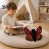Soft Stuffed Toy Realistic 3D Butterfly Plush Toy Throw Pillow Polyester Fiber Doll Insect Animal Decor Gift for Kids Girls Home Ornament Colorful
