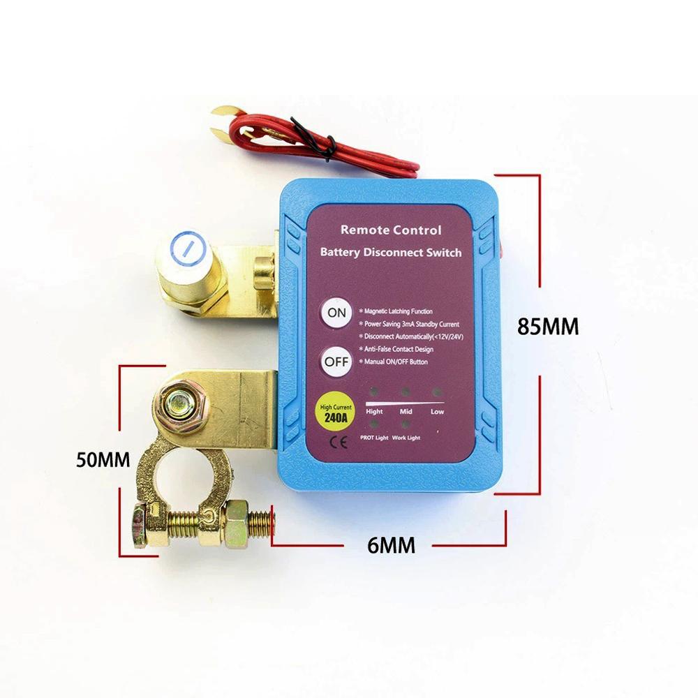 12V 24V Smart Car Battery Master Switch Wireless Remote Control Automatic Cut Off with Over-Current Leakage Protection For Auto