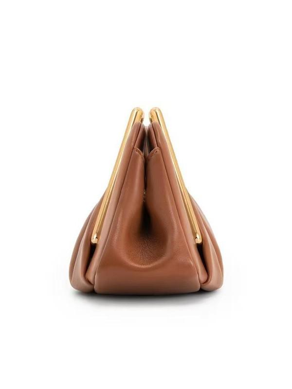 2026 Fashionable Ruched Cloud Clutch: Versatile Vintage Evening Bag for Women