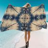 Pareo Wrap Tie Dye, Duży Szybkoschnący Chłonny Koc Plażowy na Podróże Kemping Wielkanocny Prezent