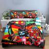 "Colorful New York Decor Set" Soft Skin-Friendly Bedding Set Includes 1 Duvet Cover And 2 Pillowcase Gift