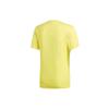 Adidas T Shirts Men's Bright Yellow Crew Neck Moderate Straight Fit CZ5425