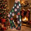 Women's Christmas Print Flannel Pajama Pants, Casual Loose Fit Sleep Bottoms