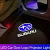 2PCS HD Car Led Door Welcome Light Projector Lamp For Subaru Outback Legacy Impreza Tribeca Forester XV nbb0