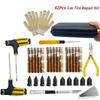 Universal Car Tire Repair Kit with Tire Repair Strips, Portable Emergency Puncture Fixing Tool for Auto, SUV, Truck - Quick Plug