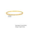 Vnox Luxury Zircon Can Open Bangles, Stainless Steel Pretty Heat Bracelet For Women, Statement Jewelry Party Gifts