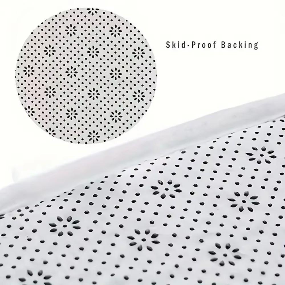 Non-slip Shower Room Door Mat Curved Toilet Bathroom Foot Mat PVC Bathroom Mat Entrance Mat