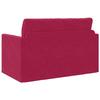 Sleeper Sofa Burgundy Red 124 X 71 X 78 Cm Velvet
