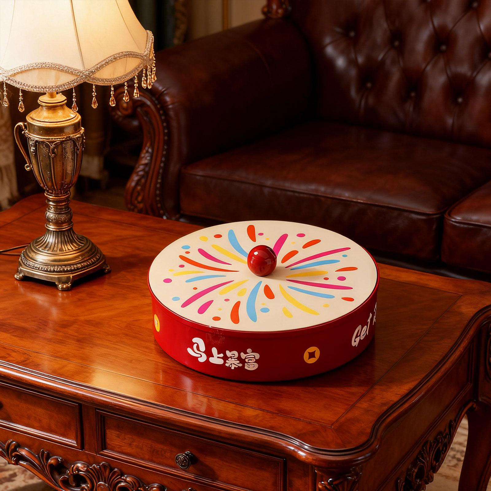 

Divided Serving Tray with Lid, Nut and Candy Compartment for Cookies Nuts 1 Tier