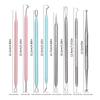 Stainless Steel Blackhead Remover Extraction Pimple Comedone Acne Extractor Whitehead Blemish Popper