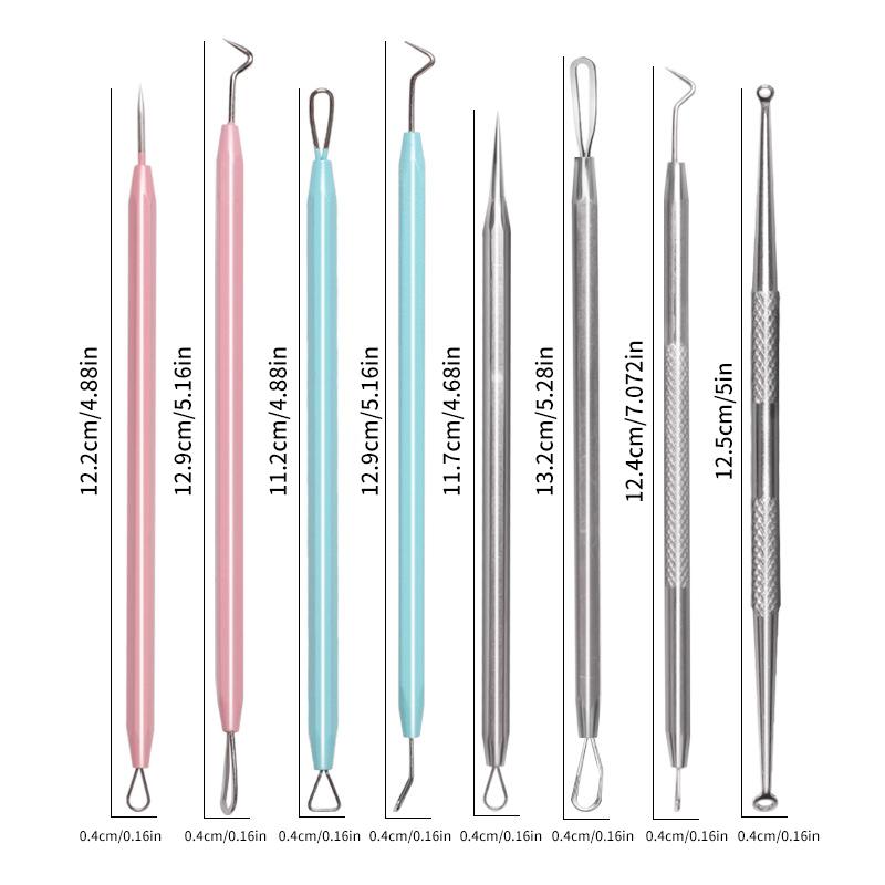 Stainless Steel Blackhead Remover Extraction Pimple Comedone Acne Extractor Whitehead Blemish Popper