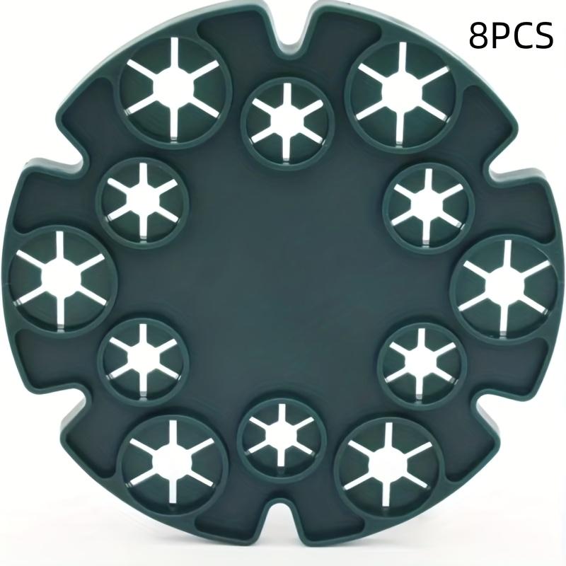 

8pcs Green Plastic Plant Support Frame with Multiple Rings, Suitable for Vertical Climbing Plants, Peas, Beans, Tomatoes, and Cucumbers 8pcs зелений