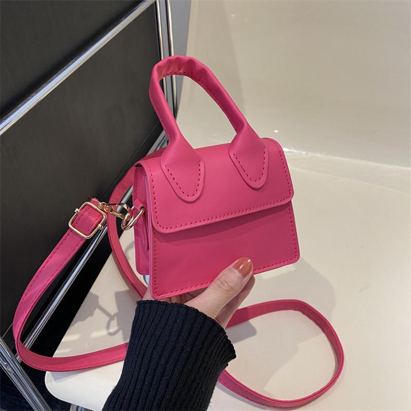 Stylish Mini Shoulder Bag With Urban Minimalist Style Simple Design And Chic Retro Vibe розовый