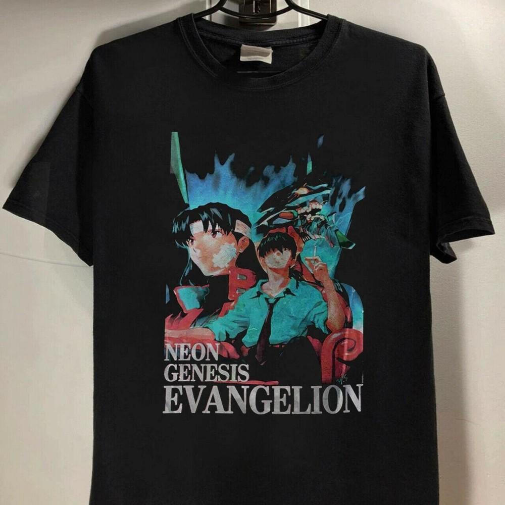 Neon Genesis Evangelion Character Black Short Sleeve Unisex T-shirt KH13279