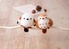 Hamanaka Wool Felt Marukoro Aclaine Marukoro Tit and Puffy Brown Kit, Series, Long-tailed Sparrow, H441-529,