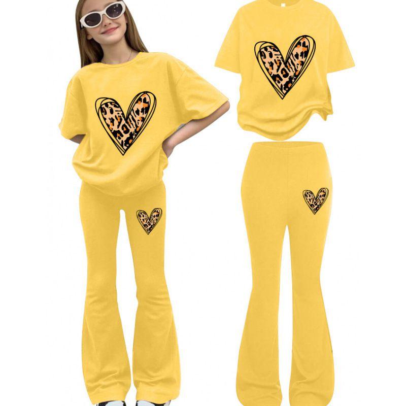 8-12 Jahre Kinder Mädchen T-Shirt und Hose Set Freizeitkleidung