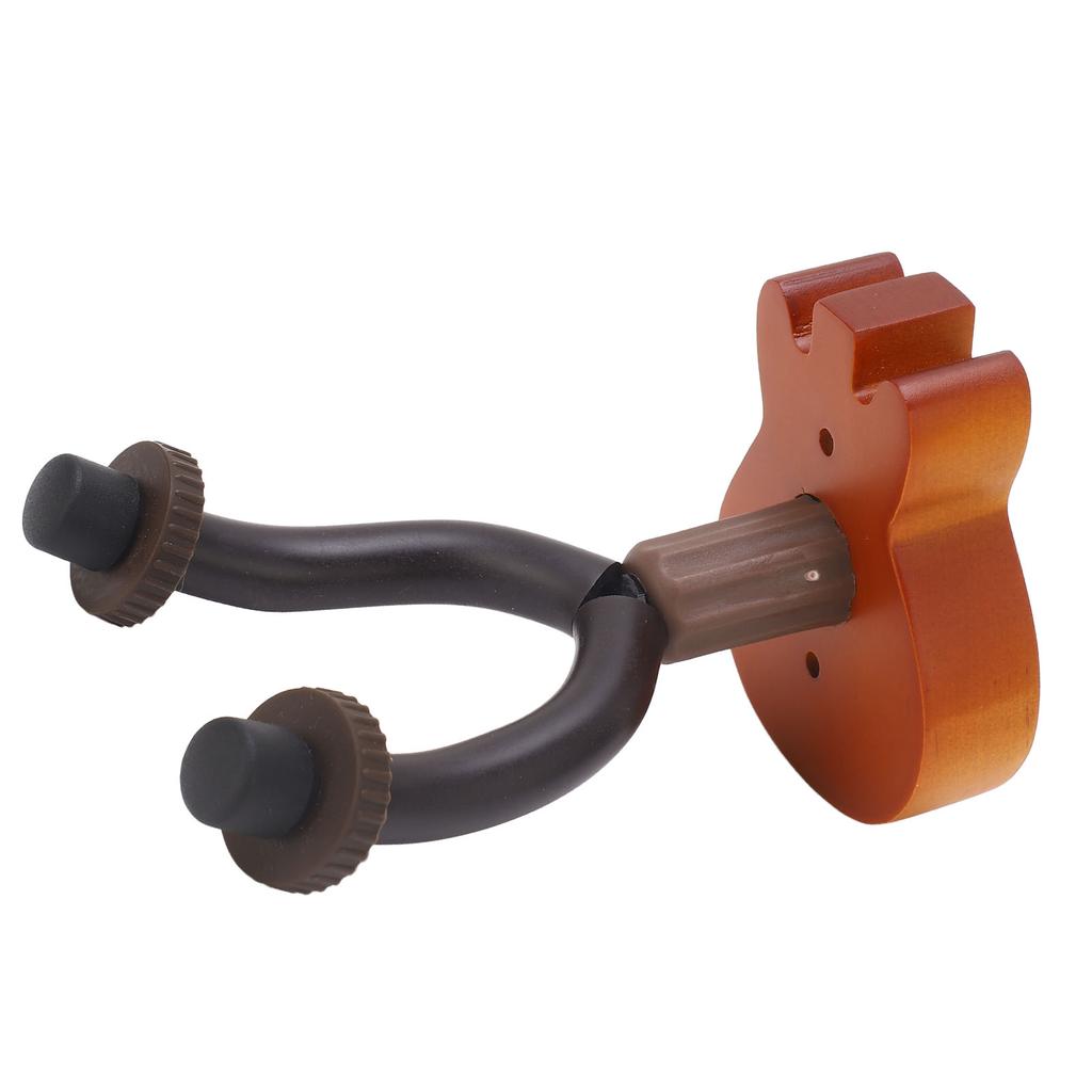 Guitar Hangers Hook Wall Mounted Beech Wood Iron and Rubber Guitar Holder Hook for Home Music Instrument Shops