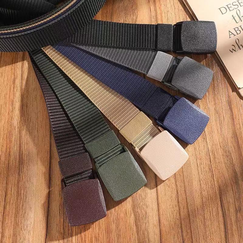 Unisex Nylon Tactical Belts: Durable, Versatile, Student-Friendly with Secure Snap Closure