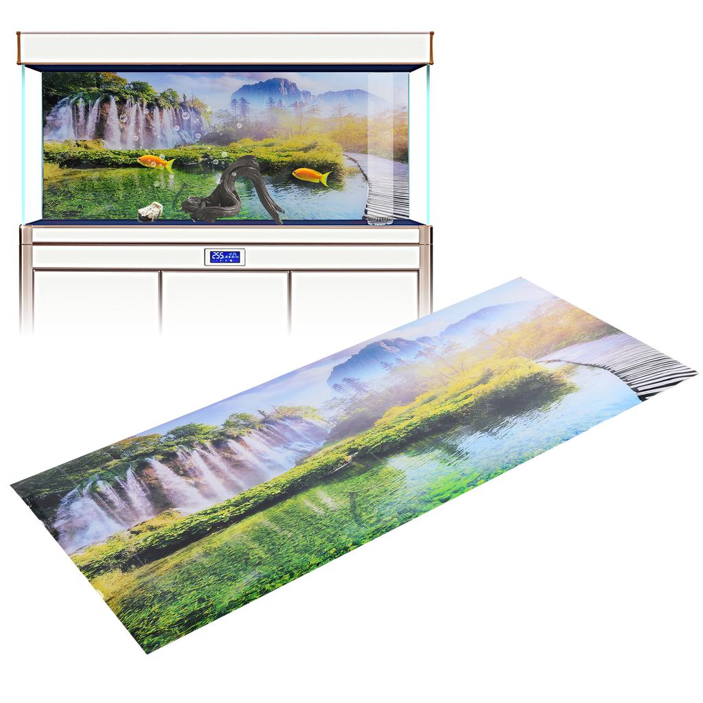 Fish Tank Decorative Pictures Aquarium Background Poster Sticker Underwater Backdrop