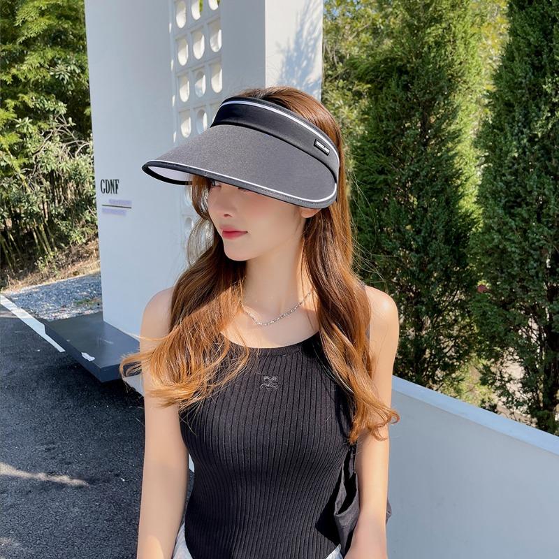 Sonnenschutzhut Damen Sommer UV-Schutz Sonnenhut Gesichtsschutz große Krempe leerer Oberteil Sonnenschutz Sonnenhut Mode Radmütze