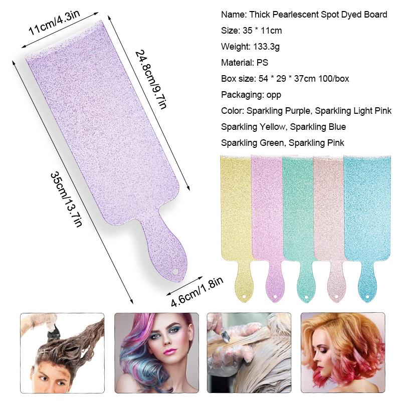 1pcs Hair Salon Dying Board for Barber Hairdresser Hair Beauty Color Dying Board Balayage Starry Sky Colorful Highlighting Board