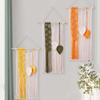1pcs Bohemian Tassel Hand-Woven Macrame Wall Hanging Home Living Room Backdrop Decor Artistic Wall Tapestry Ornament