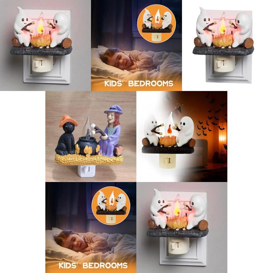 Enchanting White Ghost Night Light For Halloween Festivities And Unique Decor Items