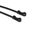 500/100PCS Nylon Cable Ties with Screw Mounting Hole Self Locking Loop Wraps Bundle Fixed Cables Zip Tie Wire Fastening Straps